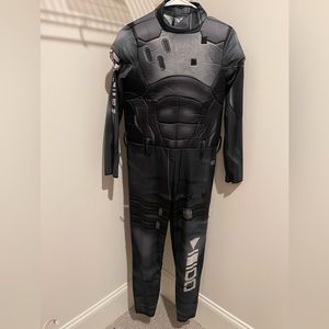 Fortnite 8 Ball Black Gray Jumpsuit Halloween Costume Boys Size XL 14/16